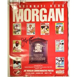 JOE MORGAN AUTOGRAPHED COMMEMORATIVE POSTER