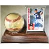 Image 1 : NOLAN RYAN SIGNED BASEBALL AND CARD- AS IS