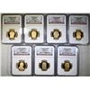 Image 1 : LOT OF 7 NGC GRADED PRESIDENTIAL DOLLARS:
