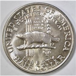 1936 WISCONSIN COMMEM HALF DOLLAR  CH BU