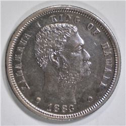 1883 HAWAII DIME   AU/BU