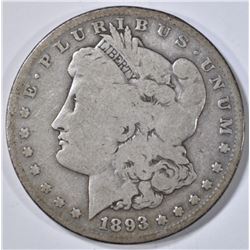 1893-S MORGAN DOLLAR VG