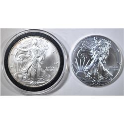 2000 & 2020 AMERICAN SILVER EAGLES