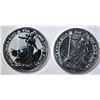 Image 1 : 2016 & 2020 1-OUNCE SILVER BRITISH BRITANNIA COINS