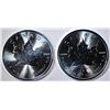 Image 1 : 2017 & 2020 1-OUNCE SILVER CANADA MAPLE LEAF COINS