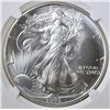 Image 2 : 1993 AMERICAN SILVER EAGLE NGC MS-69