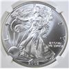 Image 2 : 2002 AMERICAN SILVER EAGLE, NGC MS-69