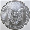 Image 3 : 2002 AMERICAN SILVER EAGLE, NGC MS-69