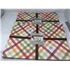 Image 1 : Printed Placemats- Autumn Gingham (2 x 4)