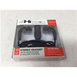 HiTech Stereo Headset with Microphone & Volume Control