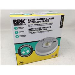 BRK Combination Alarm with LED Strobe (Smoke, Carbon Monoxide and Strobe Light)