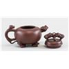Image 2 : Chinese Zisha Pottery Beast Teapot Signed