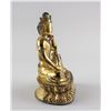 Image 2 : Chinese Qing Bronze Thinking Guanyin Statue