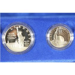 1986 US LIBERTY 2 COIN PROOF SET