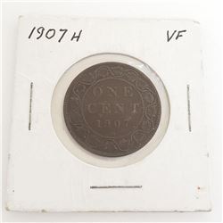 1907H One Cent Coin