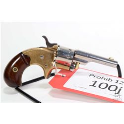 Prohib 12-6 handgun Colt model 1871 Open Top Pocket, .22 S, L seven shot single action revolver, w/