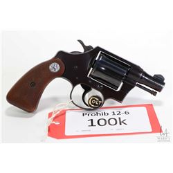 Prohib 12-6 handgun Colt model Detective Special, .38 Special six shot double action revolver, w/ bb