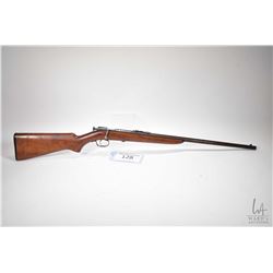 Non-Restricted rifle Winchester model 60, .22 Short single shot bolt action, w/ bbl length 23" [Blue