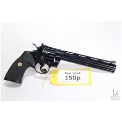 Restricted handgun Colt model Python Silhouette (1974), .357 Mag six shot double action revolver, w/