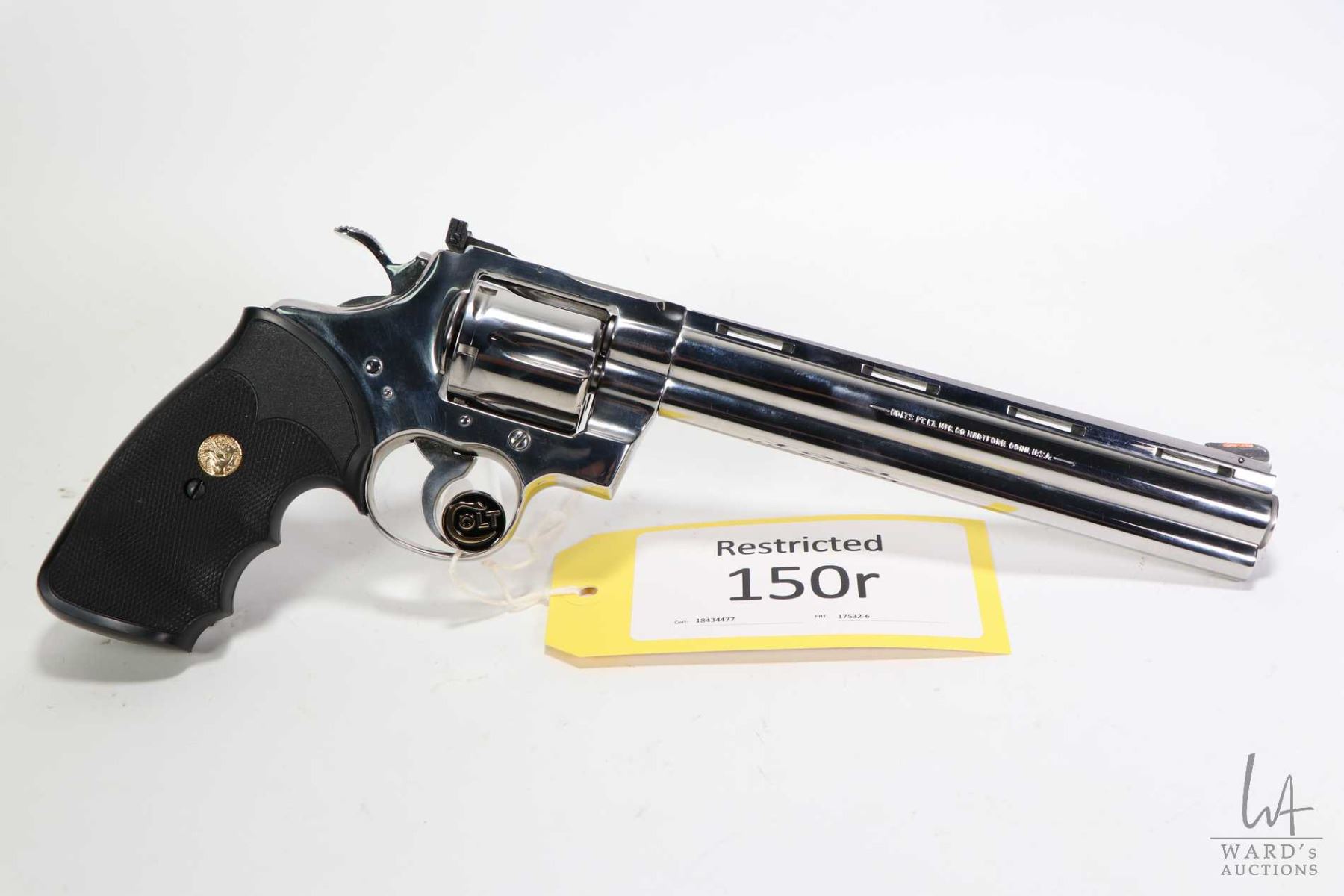 Restricted handgun Colt model Python (1991), . 357 Magnum six shot ...