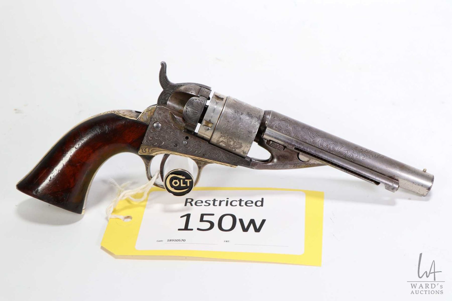 Restricted Handgun Colt Model 1862 Pocket Navy Convert 38 Short Colt Five Shot Single Action Revol Restricted Handgun Colt Model 1862 Pocket Navy Convert 38 Short Colt Five Shot Single Action Revol