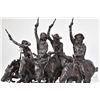 Image 2 : Fredric Remington cast on marble base "Coming Through the Rye" on marble base, 13" X 12" X 9 1/2"