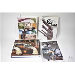 Three hardcover Colt books including Standard Catalog of Colt Firearms 2nd Edition, edited by James