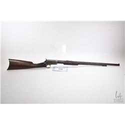 Non-Restricted rifle Winchester model 90 (Dated 1905), 22 WRF pump action, w/ bbl length 23-1/4  [Bl