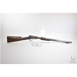 Non-Restricted rifle Winchester model 1906 (Dated 1909), 22 S-L-LR pump action, w/ bbl length 20  [O