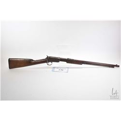 Non-Restricted rifle Winchester model 1906 (Dated 1910), 22 S-L-LR pump action, w/ bbl length 20  [B