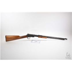 Non-Restricted rifle Winchester model 1906 (Dated 1912), 22 S-L-LR pump action, w/ bbl length 20  [B