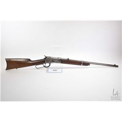 Non-Restricted rifle Winchester model 1892 (Dated 1907), 44 WCF lever action, w/ bbl length 20" [Blu