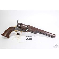 Antique handgun Colt model 1851 Navy (1861), .36 Percussion six shot single action revolver, w/ bbl 