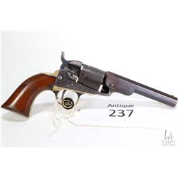 Antique handgun Colt model 1862 Pocket Navy Convert, .38 Rim fire five shot single action revolver, 