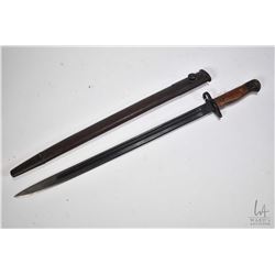 Enfield bayonet with scabbard