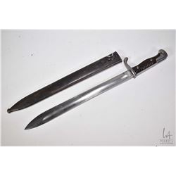 K 98 bayonet with metal sheath marked Carl Eikhorn, with metal scabbard