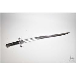 British sword bayonet "Yataghan" with Victorian Regina crown and marked with an arrow over WD and a