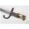 Image 2 : French 1878 GRAS bayonet marked on back of blade M d'armes de St. Etiennes 8 bre 1878 with metal sca