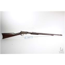 Non-Restricted rifle Winchester model 1890, 22 Short pump action, w/ bbl length 24" [Blued octagonal