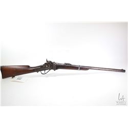 Antique rifle C.Sharps model New Model 1859, 50-70 cal Single Shot falling block, w/ bbl length 22  