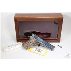 Restricted handgun Colt model Gov't Mark IV Series 80 R, .45 Auto seven shot semi automatic, w/ bbl
