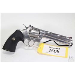 Restricted handgun Colt model Python Silver Snake Limit, .357 Mag. six shot double action revolver,