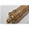 Image 2 : Heavy cast bronze swivel mounted cannon, 20 1/4" in length plus wooden handle