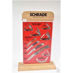 Schrade   The Old-Timer, knives like Grandads'  collection of knives in store display