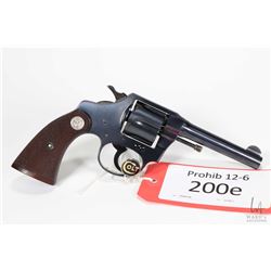 Prohib 12-6 handgun Colt model Police Positive 32 (Dated, .32 cal six shot double action revolver, w