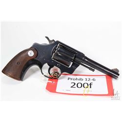 Prohib 12-6 handgun Colt model Police Positive Spl (1971, .38 SPL six shot double action revolver, w