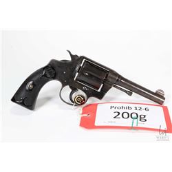 Prohib 12-6 handgun Colt model Police Positive (1918), 32-20 Win 6 Shot double action revolver, w/ b