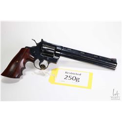 Restricted handgun Colt model Python (Dated 1981), .357 Mag six shot double action revolver, w/ bbl 