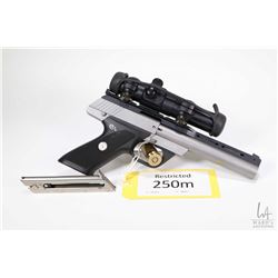 Restricted handgun Colt model Colt 22 Match Target (Dat, 22LR ten shot semi automatic, w/ bbl length