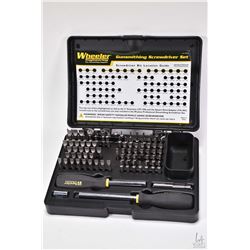 Wheeler Engineering Gunsmithing 89 piece screwdriver set in fitted case